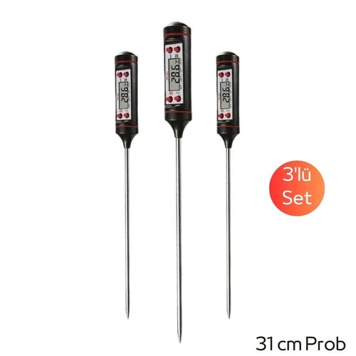 ADN TP101 digital long-stem thermometer, 31 cm probe, set of 3 - Harvesso