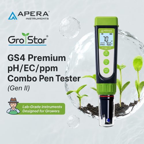 APERA GroStar GS4 soil pH / EC / temperature meter - Harvesso