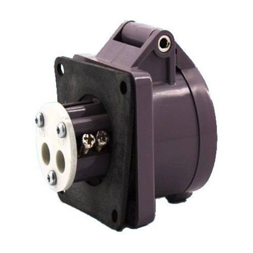 BERG HORTIMOTIVE CEE form plug built in 24V 16A/2P purple - Harvesso