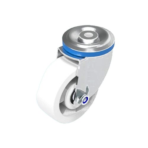 BERG HORTIMOTIVE Swivel castor 100x40mm 1-hole M12 nylon - Harvesso