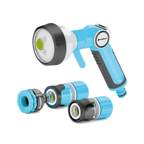 CELLFAST 4-funksiyalı əl çiləyicisi 1/2" - 5/8" / FLOW CONTROL / HANG UP ™ ilə ENERGO ™ dəst - Harvesso