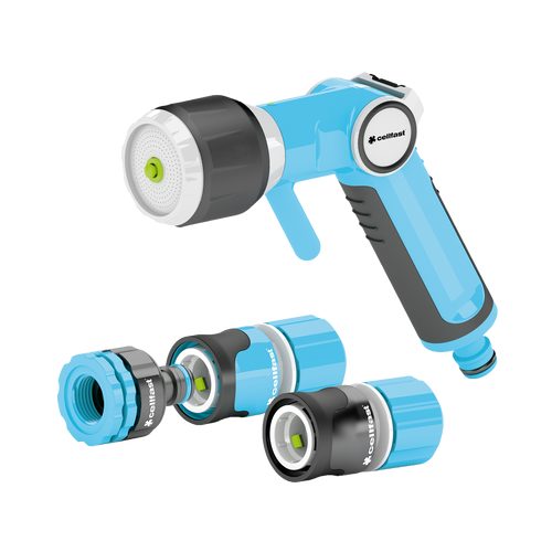 CELLFAST ENERGO™ set with multifunctional hand sprinkler 1/2" - 5/8" / FLOW CONTROL / HANG UP™ - Harvesso