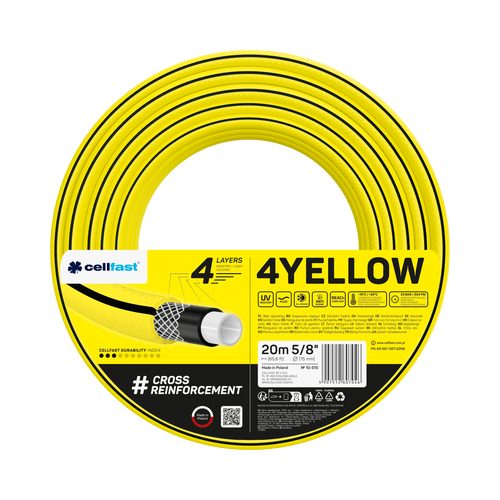CELLFAST Garden hose 4YELLOW 5/8" 20 m - Harvesso