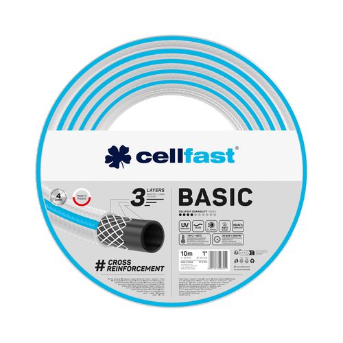 CELLFAST Garden hose BASIC 1" 10 m (32.8 ft) - Harvesso