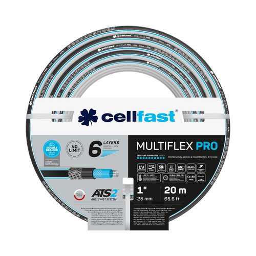 CELLFAST Garden hose MULTIFLEX PRO ATS2™ 1" 20 m - Harvesso