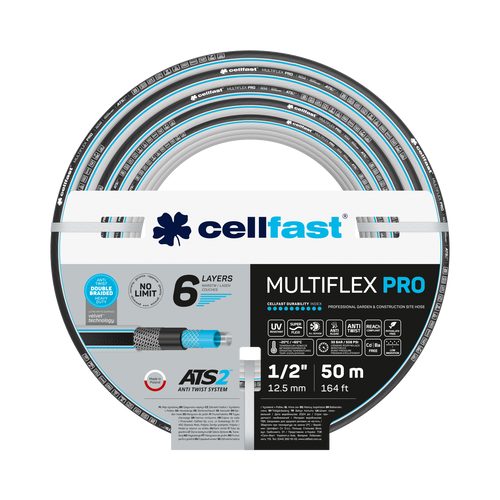 CELLFAST Garden hose MULTIFLEX PRO ATS2™ 1/2" 50 m - Harvesso