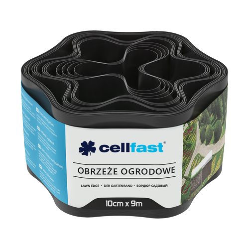 CELLFAST bağ qazon kənarı 10 cm 9 m (29.5 ft) [qara] - Harvesso