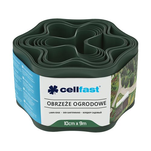 CELLFAST bağ qazon kənarı 10 cm 9 m (29.5 ft) [tünd yaşıl] - Harvesso