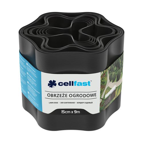 CELLFAST bağ qazon kənarı 15 cm 9 m (29.5 ft) [qara] - Harvesso