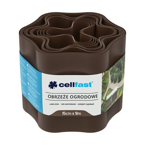 CELLFAST bağ qazon kənarı 15 cm 9 m (29.5 ft) [qəhvəyi] - Harvesso