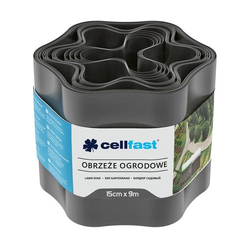 CELLFAST bağ qazon kənarı 15 cm 9 m (29.5 ft) [qrafit] - Harvesso