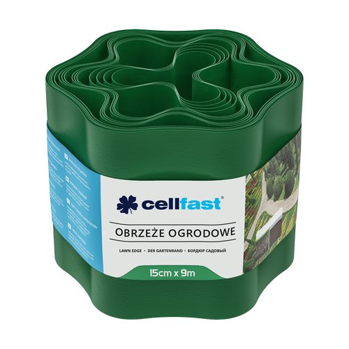 CELLFAST bağ qazon kənarı 15 cm 9 m (29.5 ft) [yaşıl] - Harvesso