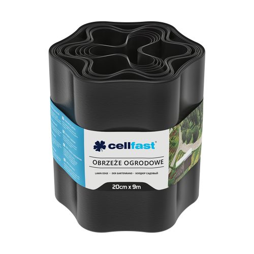 CELLFAST bağ qazon kənarı 20 cm 9 m (29.5 ft) [qara] - Harvesso