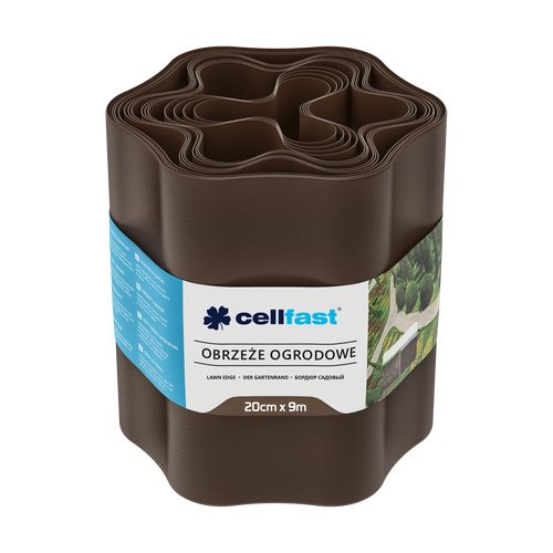 CELLFAST bağ qazon kənarı 20 cm 9 m (29.5 ft) [qəhvəyi] - Harvesso