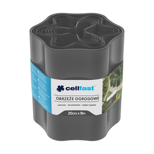 CELLFAST bağ qazon kənarı 20 cm 9 m (29.5 ft) [qrafit] - Harvesso
