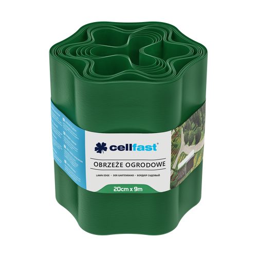 CELLFAST bağ qazon kənarı 20 cm 9 m (29.5 ft) [yaşıl] - Harvesso