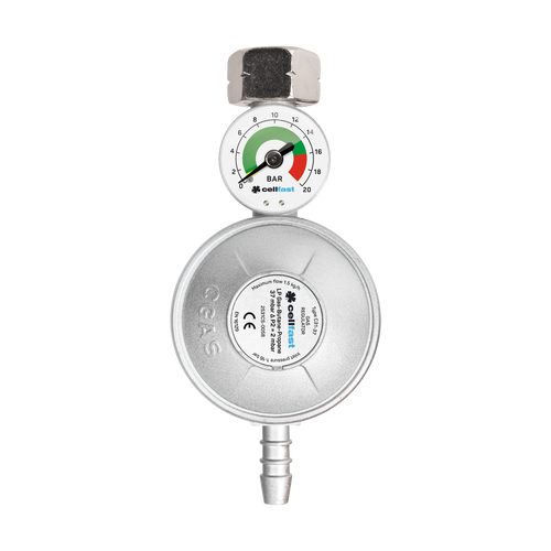 CELLFAST qaz təzyiq reduksiya klapan & təzyiq manometr IN G12 OUT 3/8" 1,5 m - Harvesso