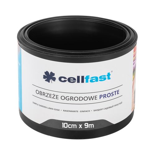 CELLFAST düz qazon kənarı 10 cm 9 m (29.5 ft) [qara] - Harvesso