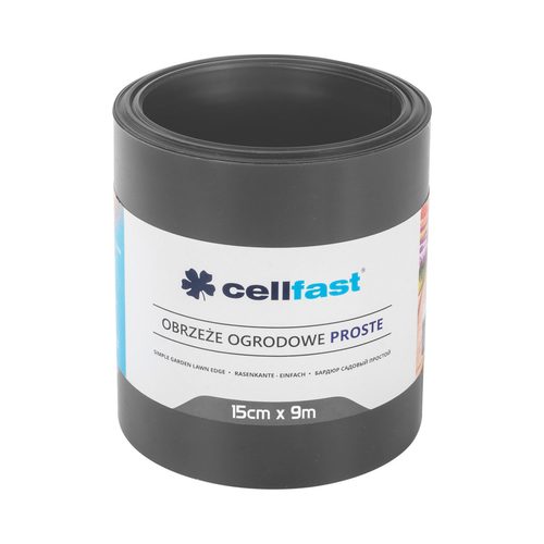 CELLFAST düz qazon kənarı 15 cm 9 m (29.5 ft) [qrafit] - Harvesso