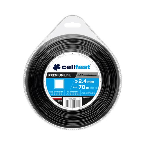 CELLFAST Trimmer line PREMIUM – square 2,4 mm 70 m - Harvesso