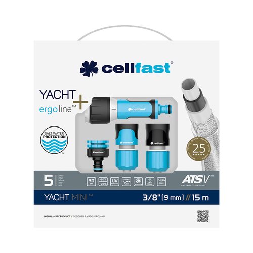 CELLFAST Watering set YACHT MINI™ 3/8" 15 m - Harvesso