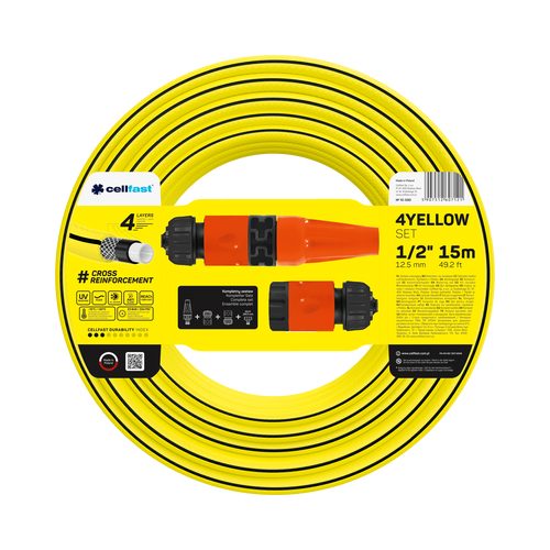 CELLFAST suvarma dəsti YELLOW NEW 1/2" 15 m - Harvesso