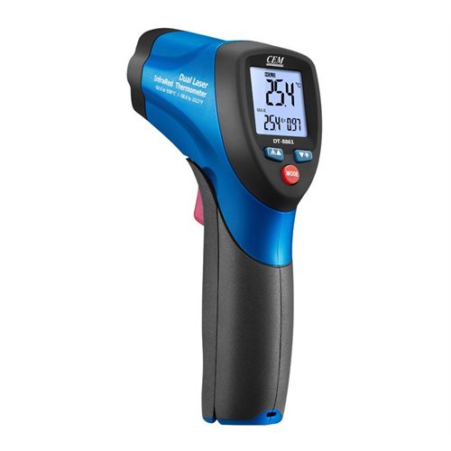 CEM DT 8865 dual laser remote temperature meter - Harvesso