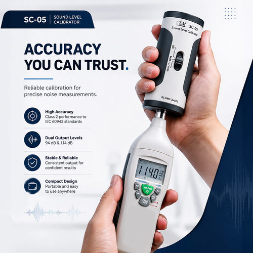 CEM SC-05 sound level calibration device - Harvesso
