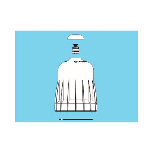 DOSATRON Bell housing assy, blue with bellows + seal - Harvesso