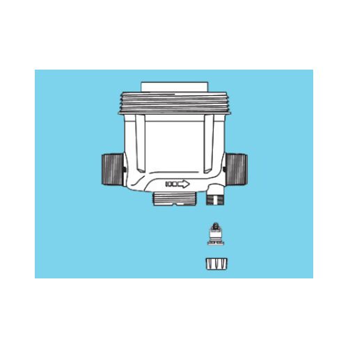 DOSATRON Equiped pump body sub-assy with diffuser + vacuum breaker D - Harvesso