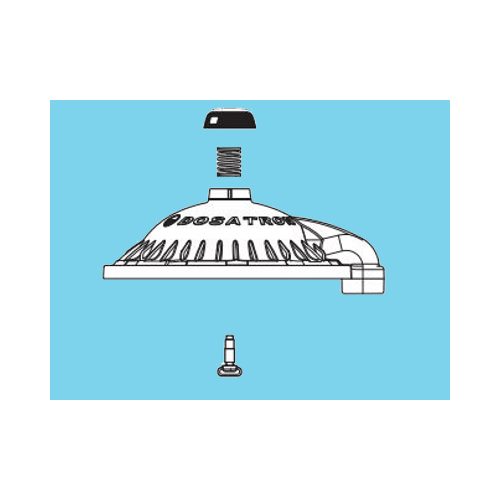DOSATRON Top cap sub-assy, blue - Harvesso