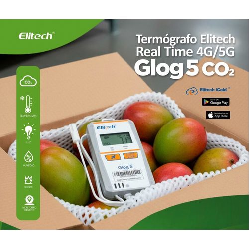 ELITECH GLog 5B-TH single-use IoT temperature and humidity data logger - Harvesso