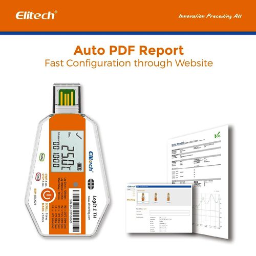 ELITECH LogEt 1-TH single-use temperature & humidity Data Logger - Harvesso