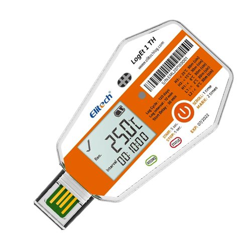 ELITECH LogEt 1-TH single-use temperature & humidity Data Logger - Harvesso