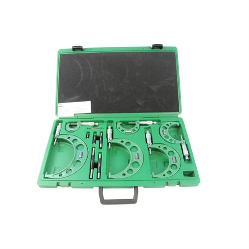 INSIZE 3203-1506A Standart Model outside diameter micrometer set (6 piece) 0-150 mm - Harvesso