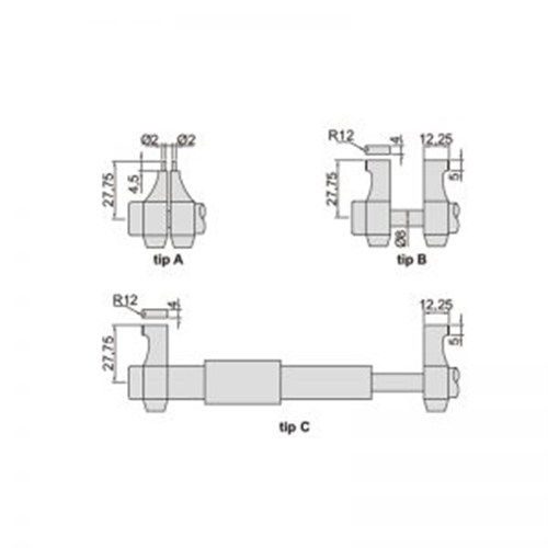 INSIZE 3520-30 digital inside micrometer 5-30 mm / 0.001 mm - Harvesso