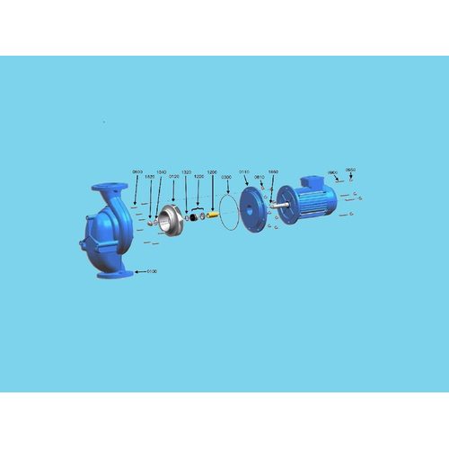 JOHNSON PUMP təmir kipləşdirici dəst Johnson CL nasos 2.50189.11 - Harvesso