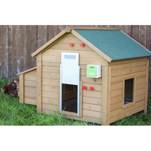 Avtomatik toyuq qapısı, sürüşən qapı 300x400 mm, qablaşdırılmış - Harvesso
