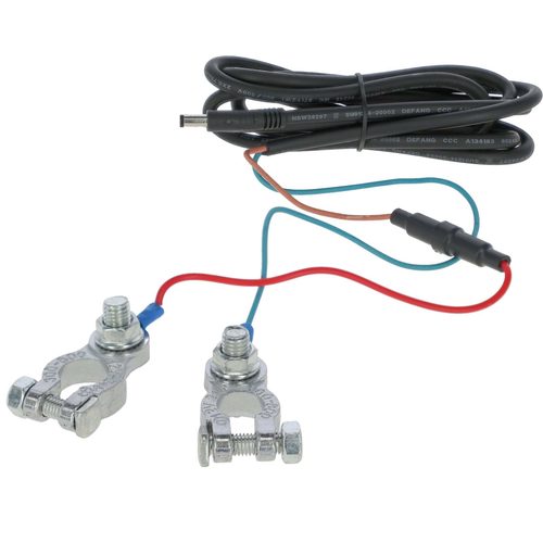 Battery cable jack plug, +/- screw terminals, 8 m - Harvesso