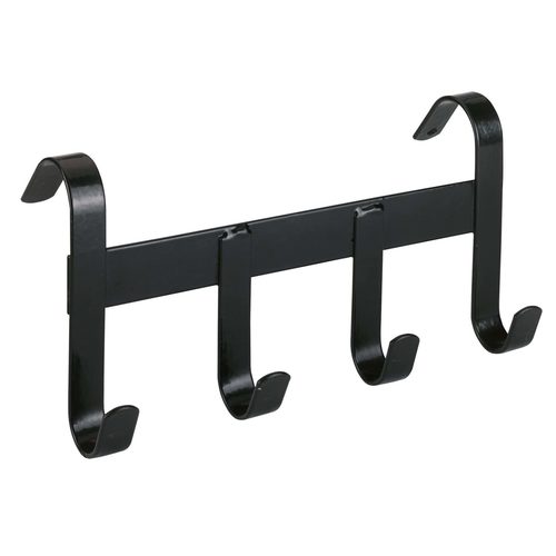 Bridle bracket with 4 hooks, black - Harvesso