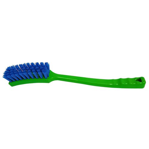 Brush with long handle, 40 cm, green/blue - Harvesso