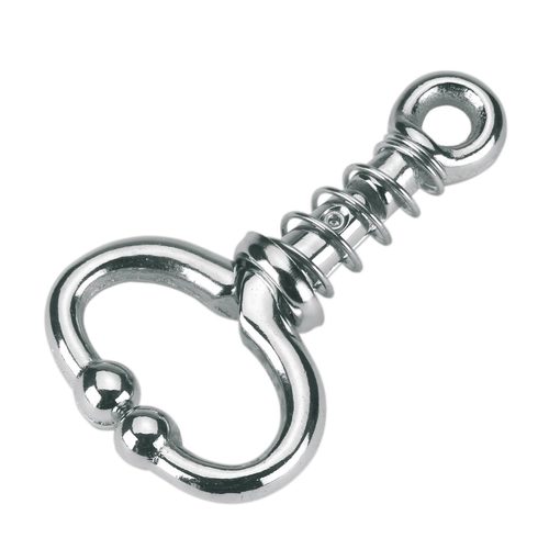 Bull holder 11 cm, with spring, nickel-plated - Harvesso