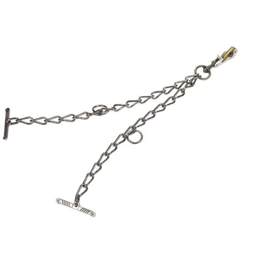 Chain comp. cattle bindings  double w/ safety snap + toggle - Harvesso