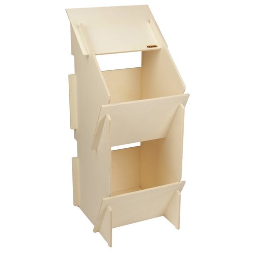 Chicken Laying Nest in Wood unassembled, 30x35x83cm - Harvesso
