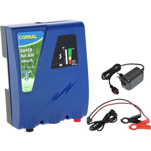 Corral Super NA 800 Smart elektrik çəpər qurğusu, 230 V/12 V, Kerbl - Harvesso