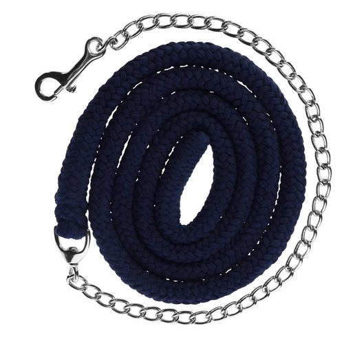 Cotton knit with chain navy - Harvesso