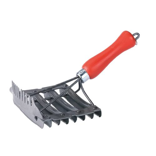 Yal daraqlı metal daraq, 12 x 12,5 sm, narın dişli - Harvesso