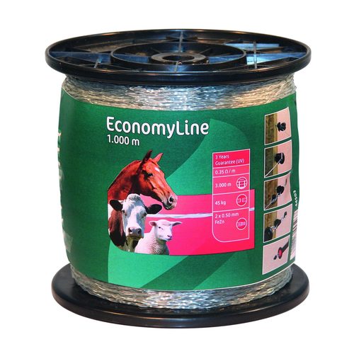 EconomyLine tək məftil, 1000 m, şəffaf, 2 x 0,5 mm - Harvesso