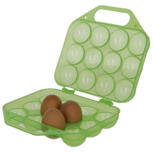 Egg Storage made from Plastic for 12 Eggs, green - Harvesso