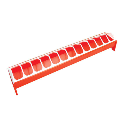 Feeder for hens, 75 x 12 cm, made of plastic, Kerbl - Harvesso
